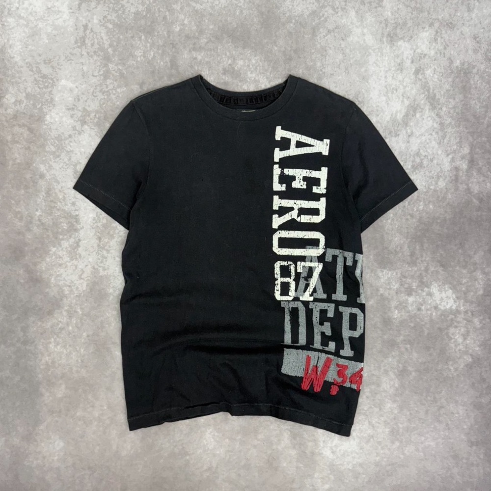 Aeropostale Black Graphic Tee
